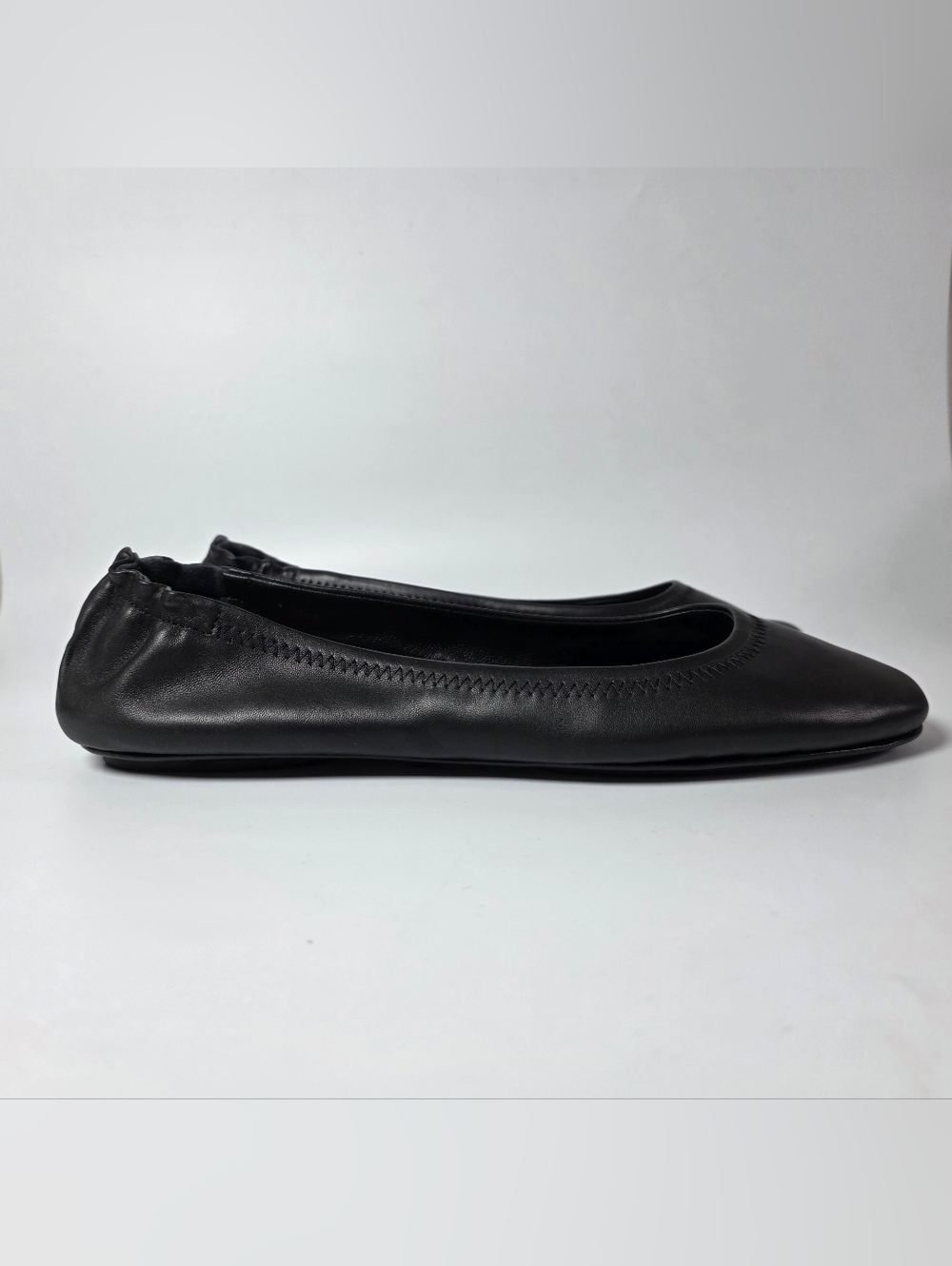 Quince Italian Leather On-The-Go Black Ballet Flat Woman's Size 10 - Picture 3 of 13